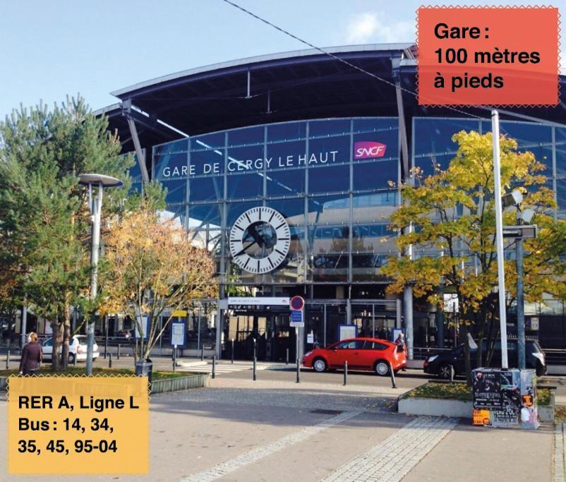 Studio 30M2 - Au Pied De La Gare - Parking Cergy Exterior foto